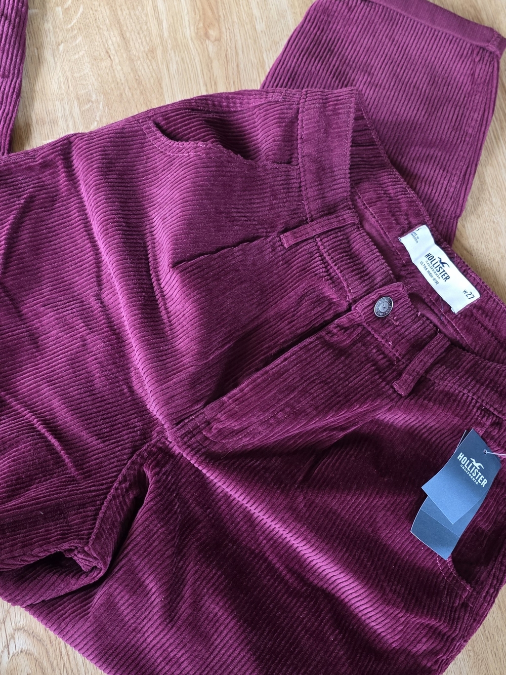 Hollister Corduroy Pants - Berry Plum